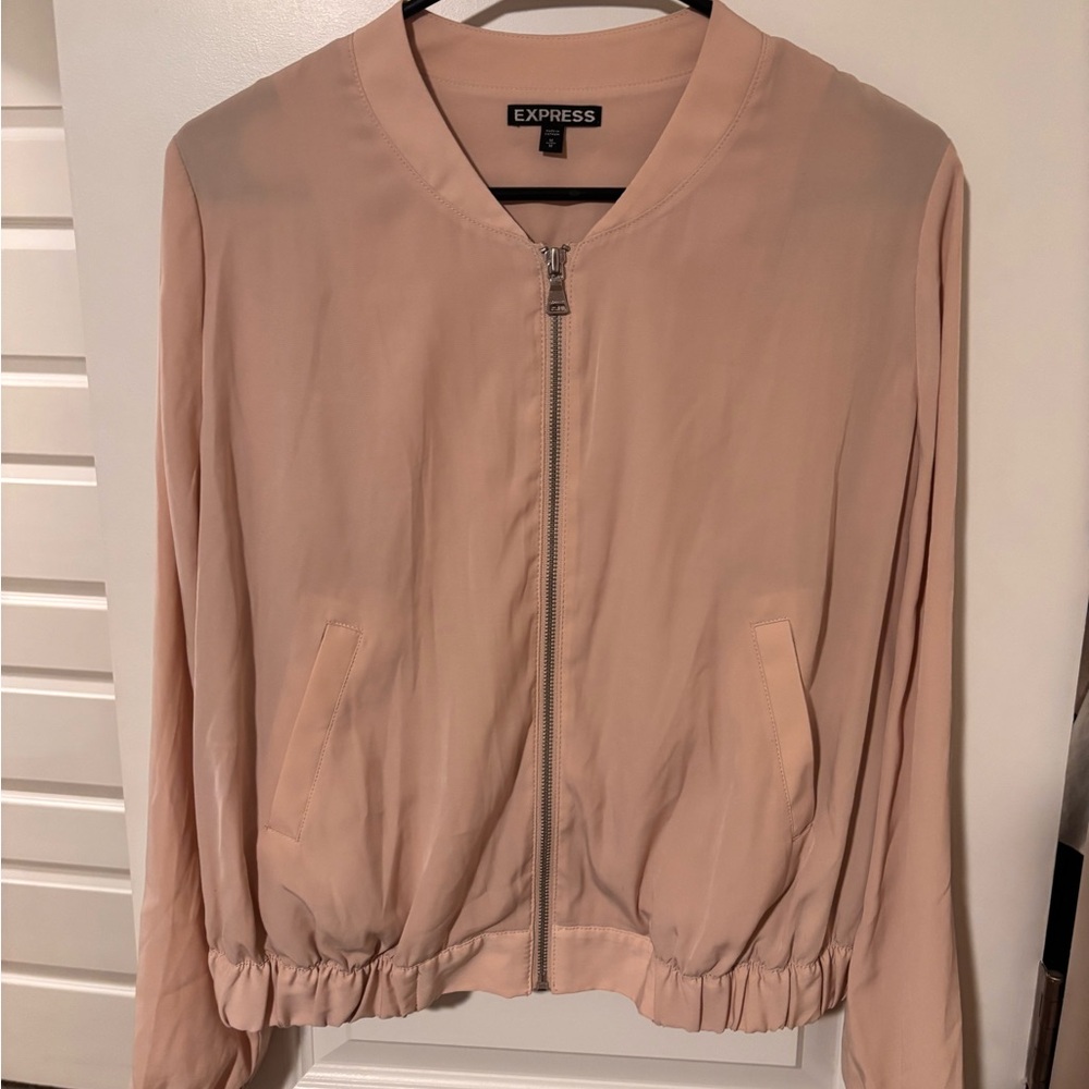 Express Women's Blush Bomber Jacket - image 1